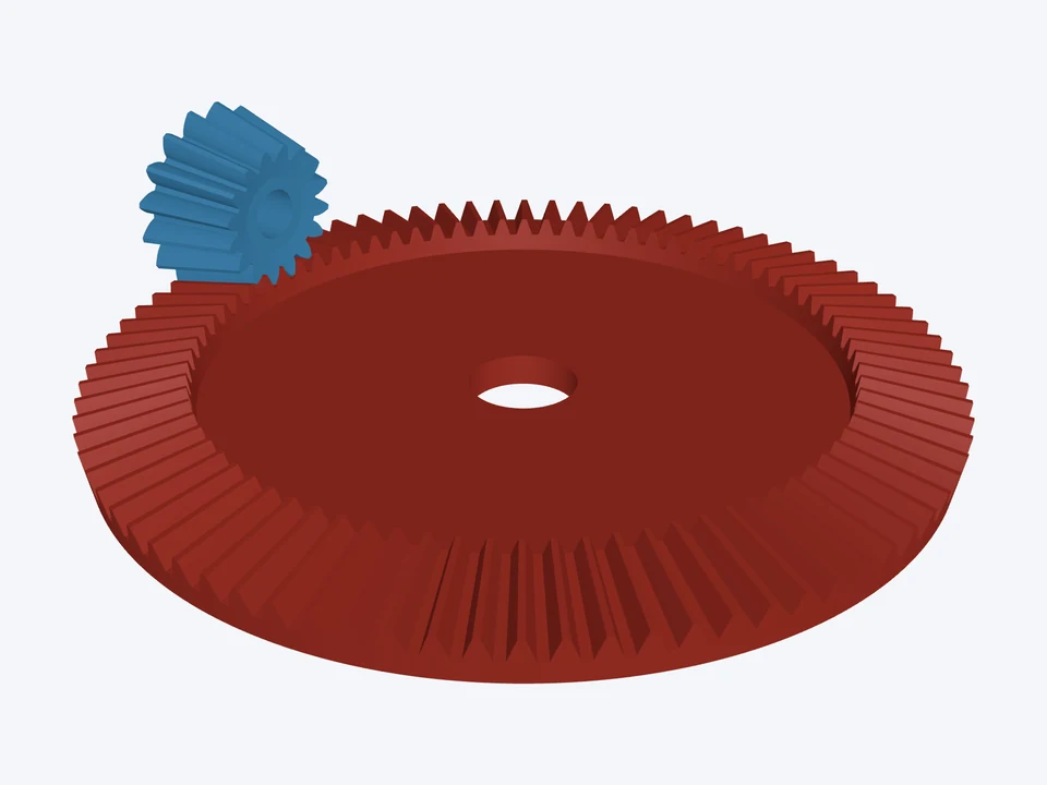 5 : 1 · module 1, 16 : 80: the pinion and gear in mesh
