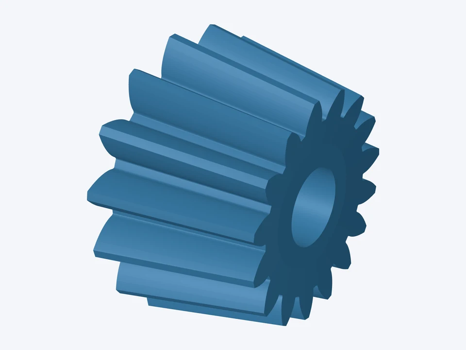 16-tooth pinion