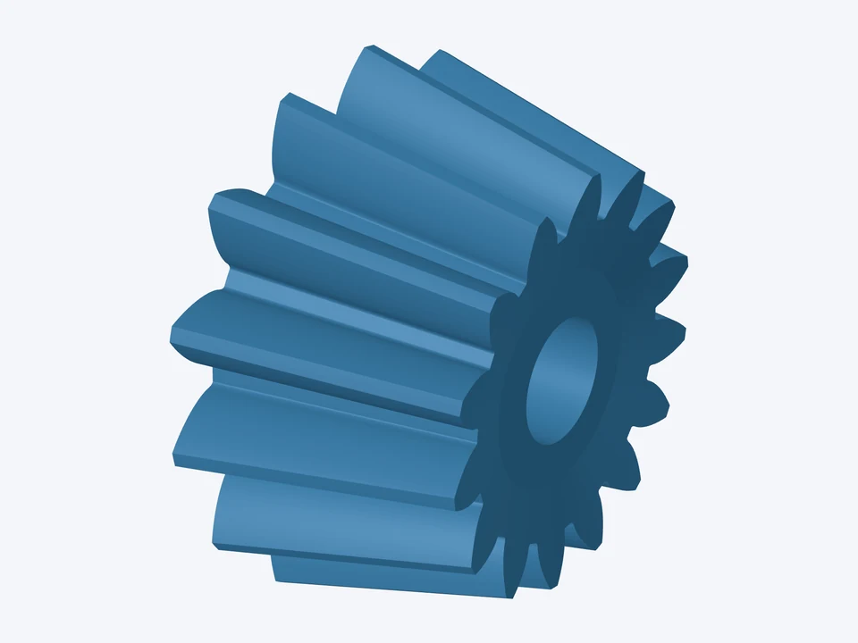 15-tooth pinion