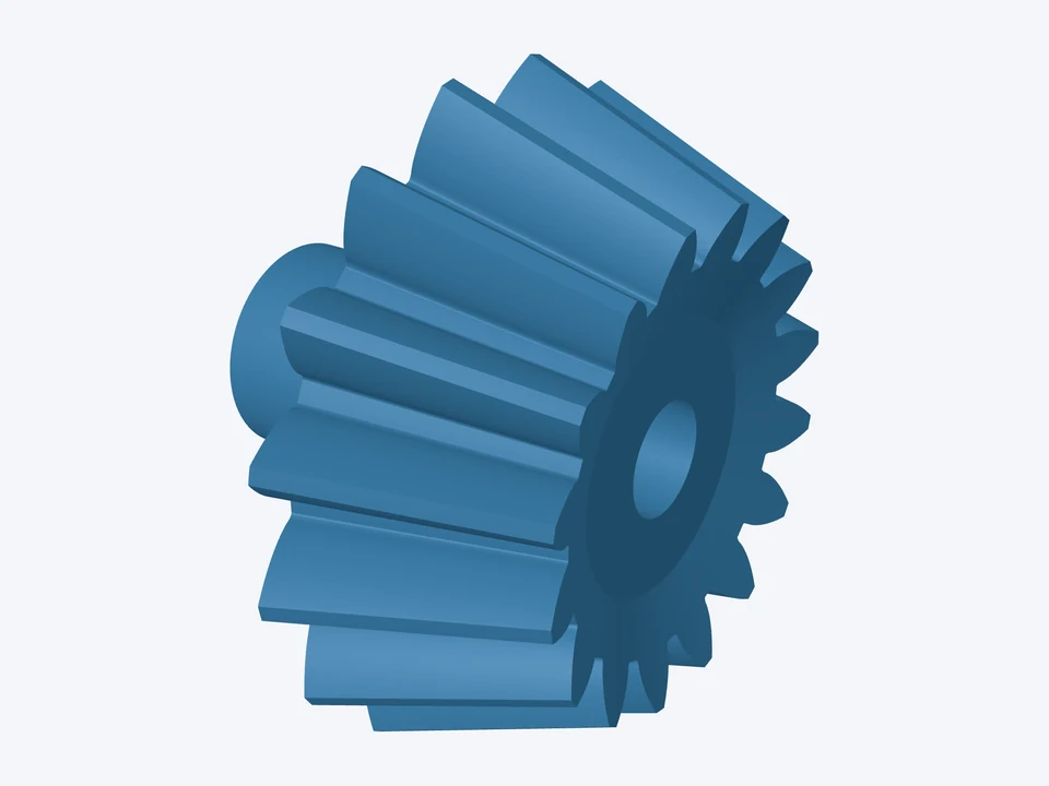 16-tooth pinion