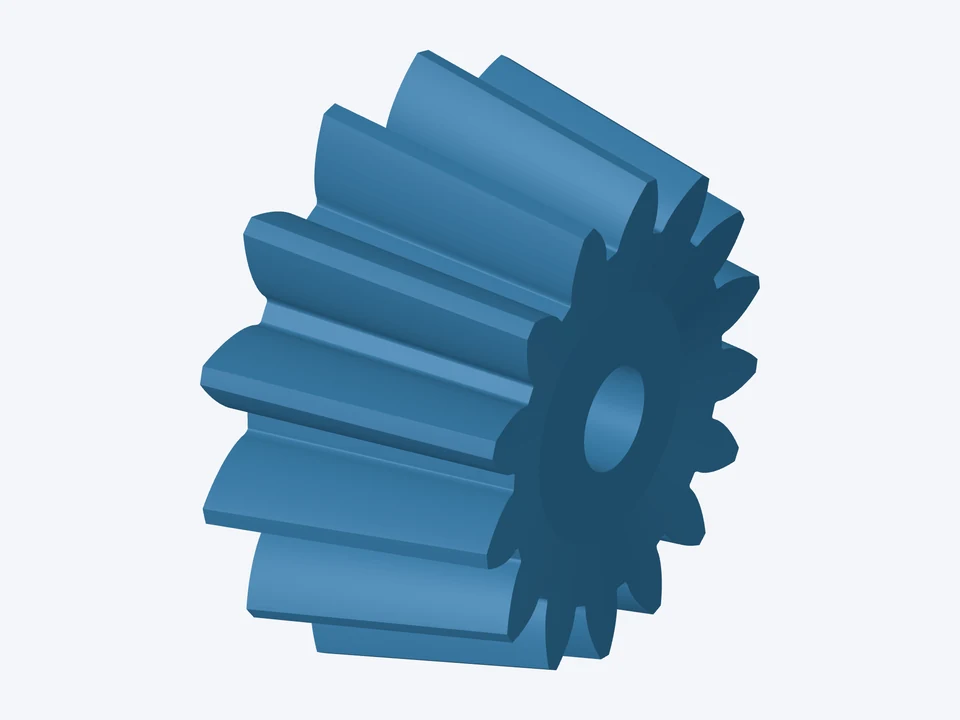 15-tooth pinion