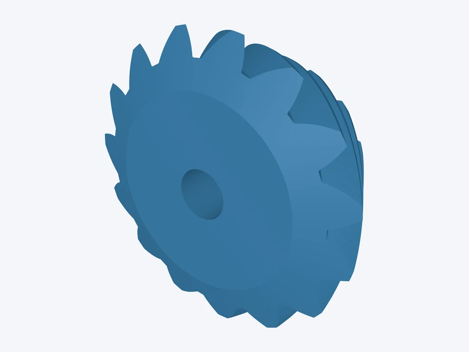 15-tooth pinion