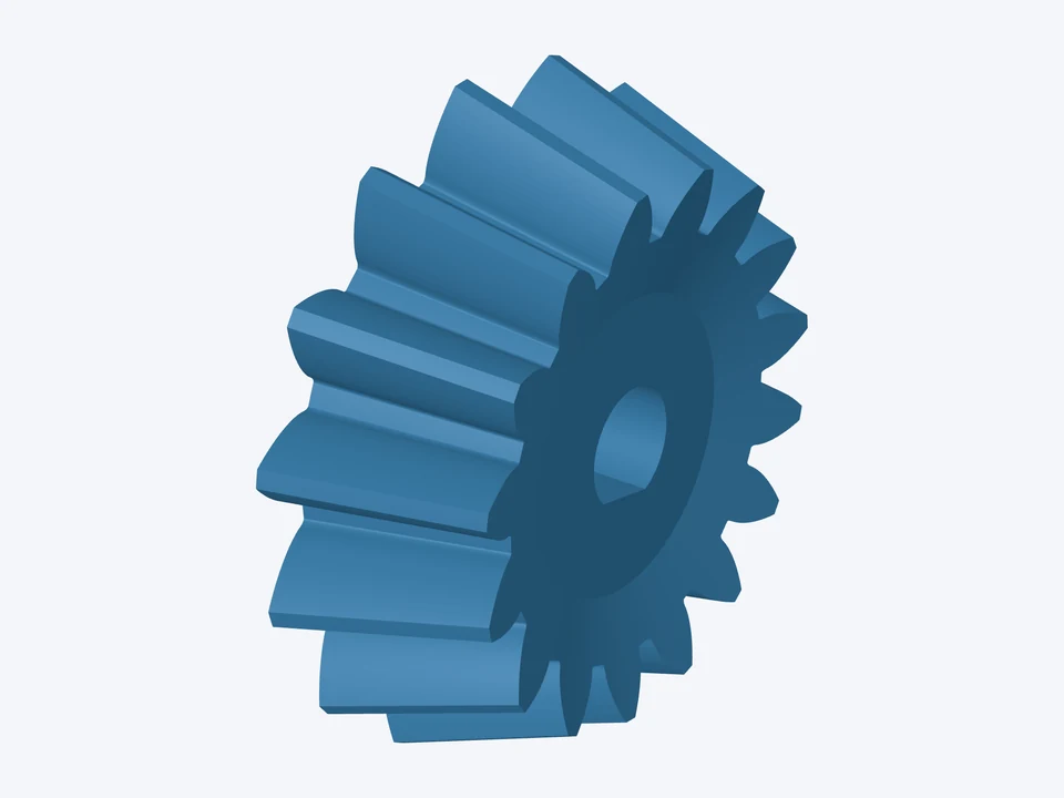 16-tooth pinion