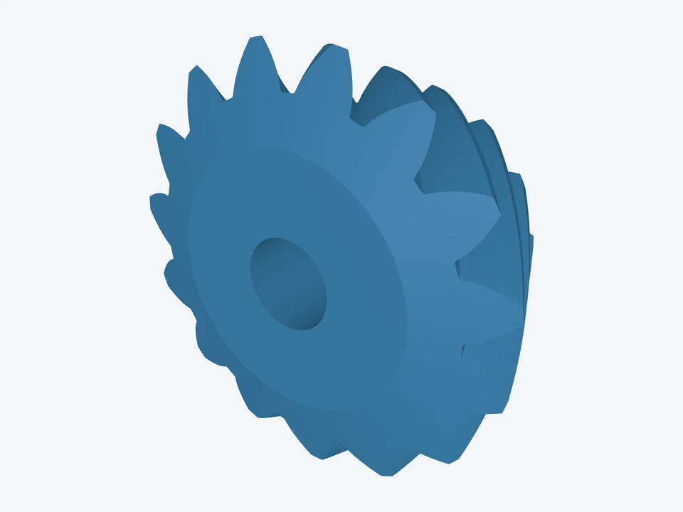 15-tooth pinion