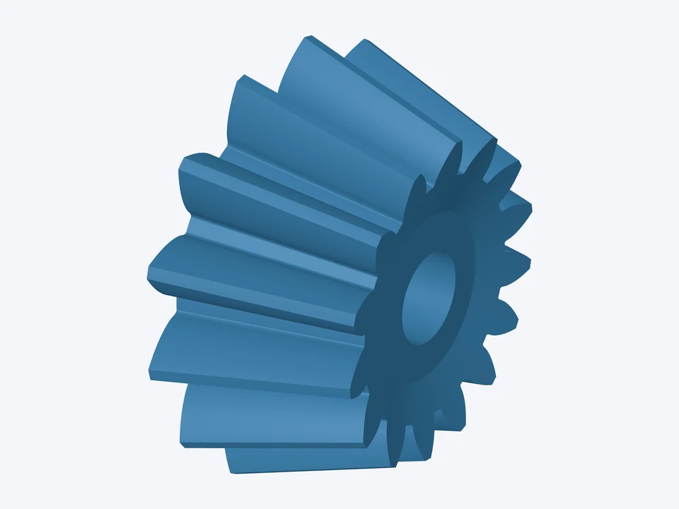 15-tooth pinion