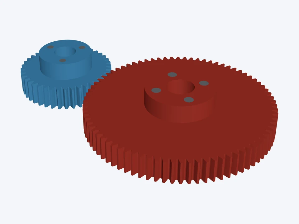 40T : 80T · precision, rack D: both parts in mesh