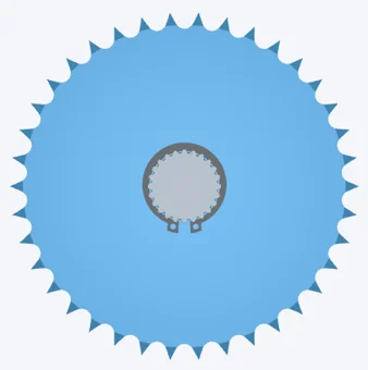 38-tooth sprocket