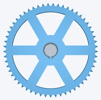 57-tooth sprocket