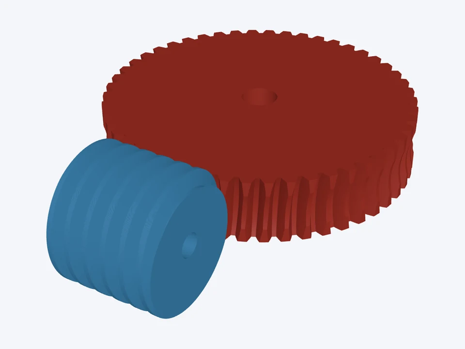 50 : 1 lift · self-locking: the worm and wheel in mesh
