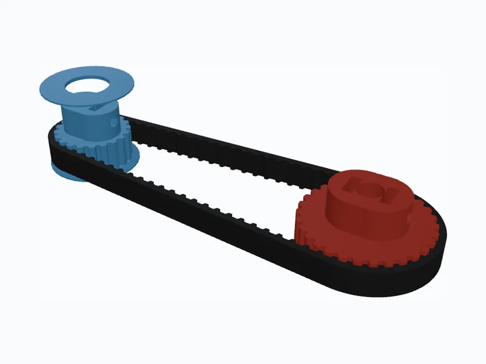 XL 20T & 30T, ¼" & ⅜" Bores, Inch Set Screws — 3D view